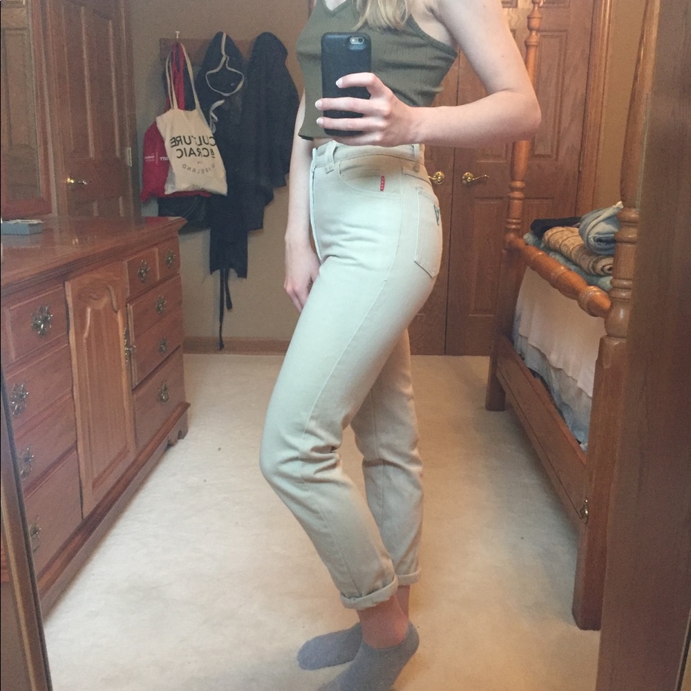 Tan Jeans